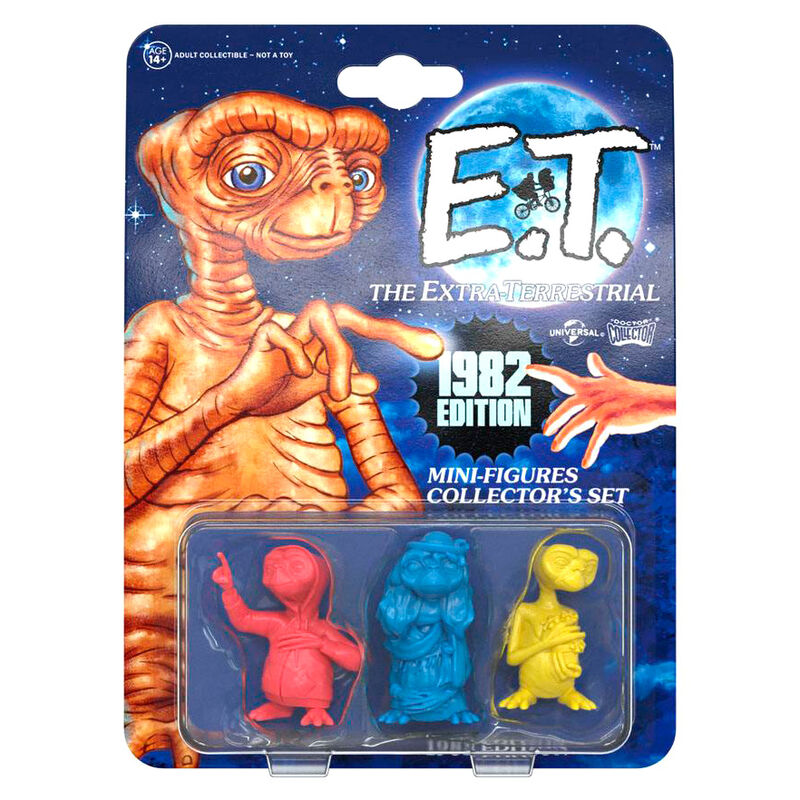Collector Set Glowing 1982 E.T. The Extra-Terrestrial set 3 figures
