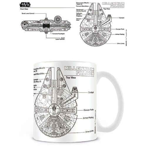Star Wars Millennium Falcon Sketch mug