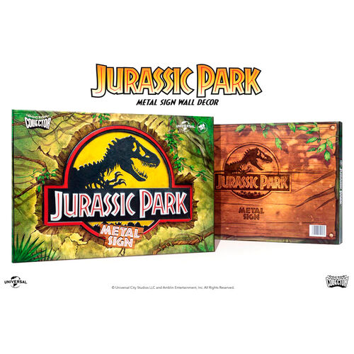 Jurassic Park Logo metal poster