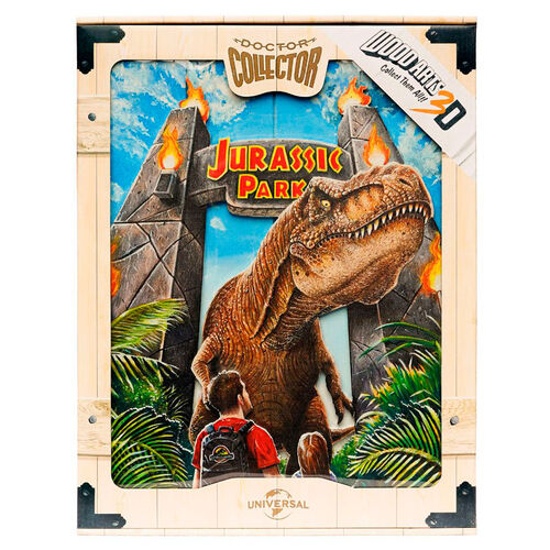 Jurassic Park Rex Attack WoodArts 3D wooden poster
