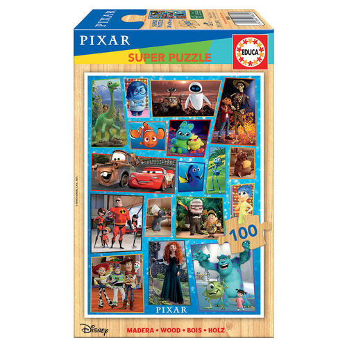 Puzzle Multiproperty Disney Pixar madera 100pzs