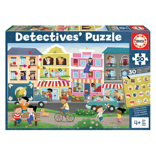 Busy Town Detectives puzzle 50pcs