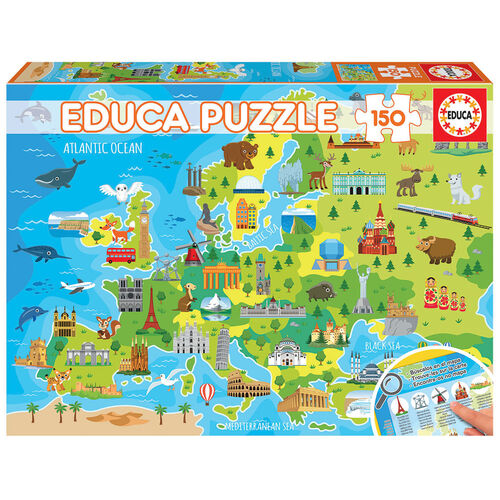 Map of Europe puzzle 150pcs