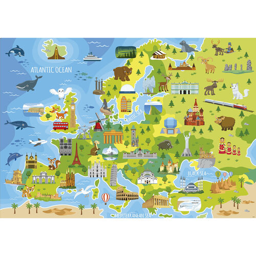 Map of Europe puzzle 150pcs