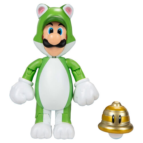 Figura Luigi Felino Super Mario Nintendo 10cm