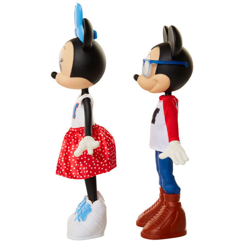 Disney Minnie and Mickey pack 2 dolls 24cm