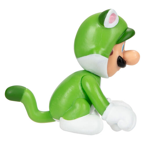 Figura Luigi Felino Super Mario Nintendo 6,5cm