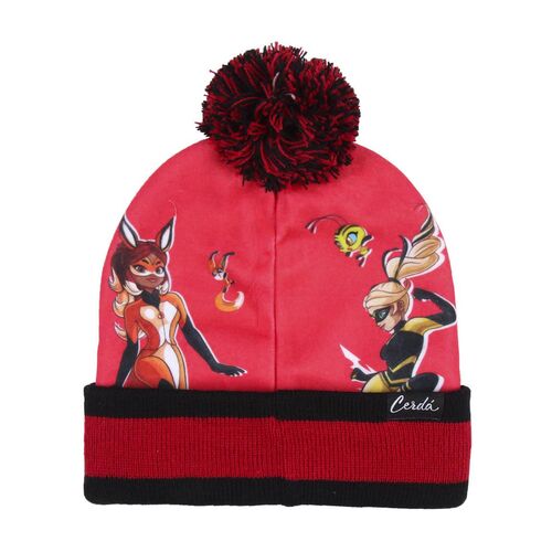 One Size Red Unisex-Child Miraculous Ladybug 2200002557 Childrens Winter Set Includes Beanie Bobble Hat and Gloves Rojo 001