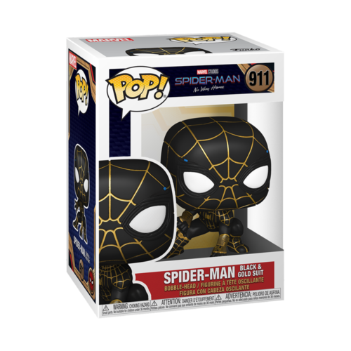 Figura POP Marvel Spiderman No Way Home Spiderman Black & Gold Suit