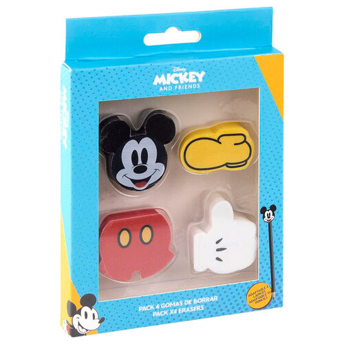 Licencia Oficial Disney Pack 4 Gomas de Borrar con Formas de Mickey Mouse Cerdá