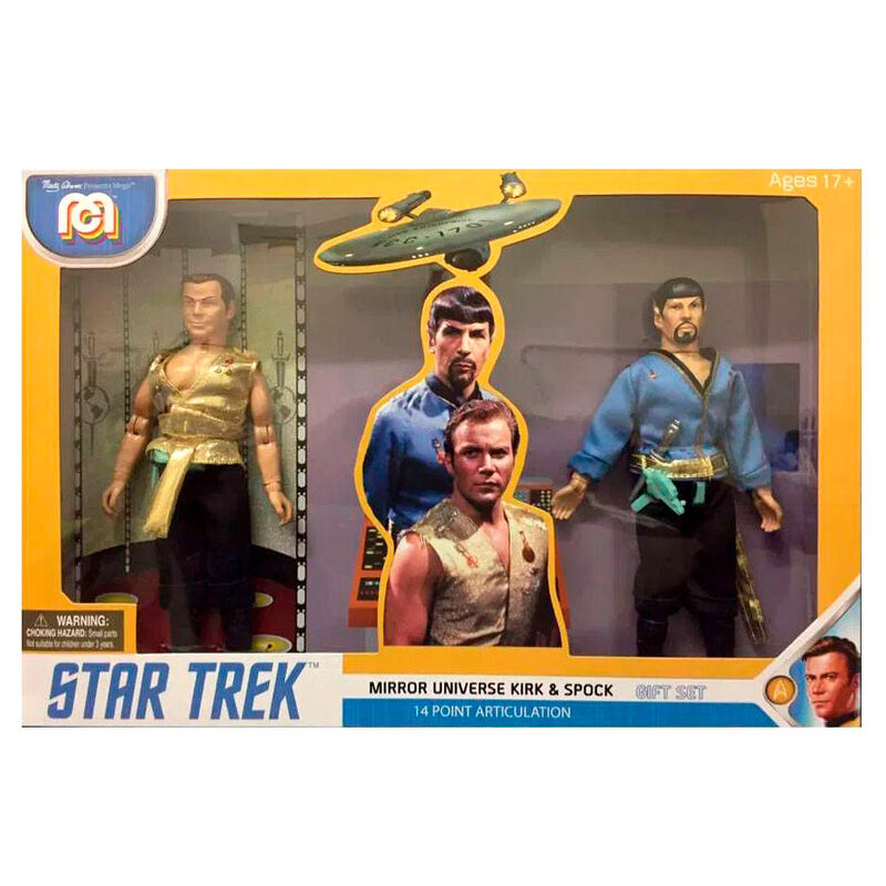 Set 2 figuras Mirror Universe Spock y Kirk Star Trek 20cm 850003511122