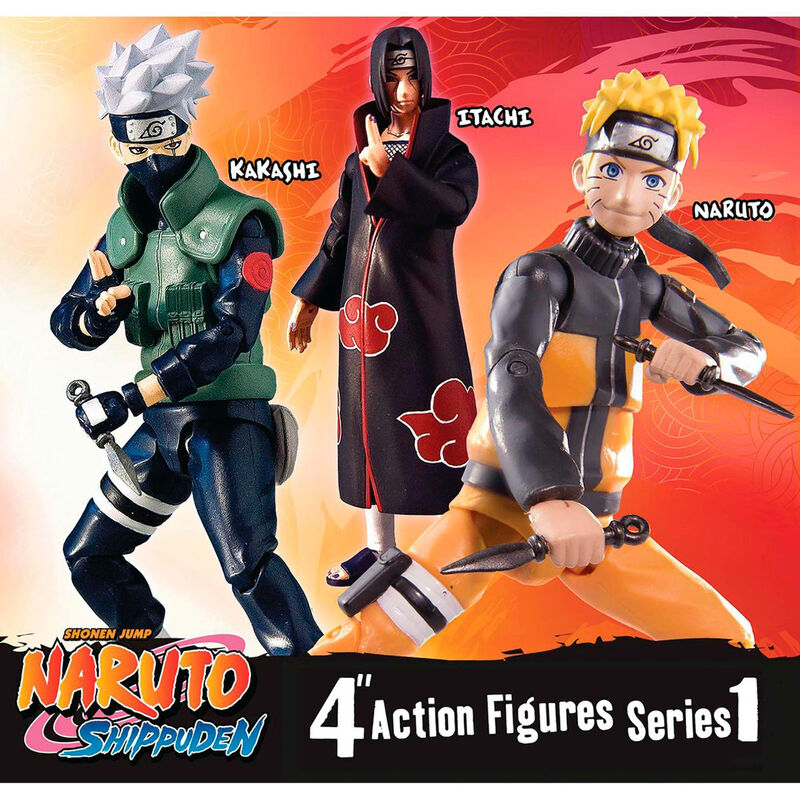 Serie 1 Action Figure 10cm Toynami Naruto Shippuden Naruto Poseable 