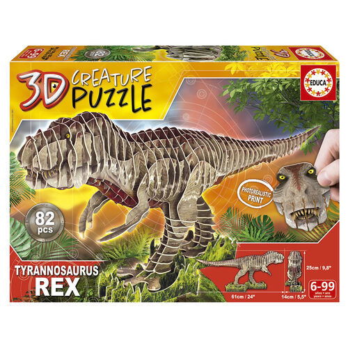 3D Creature puzzle T-Rex 82pcs