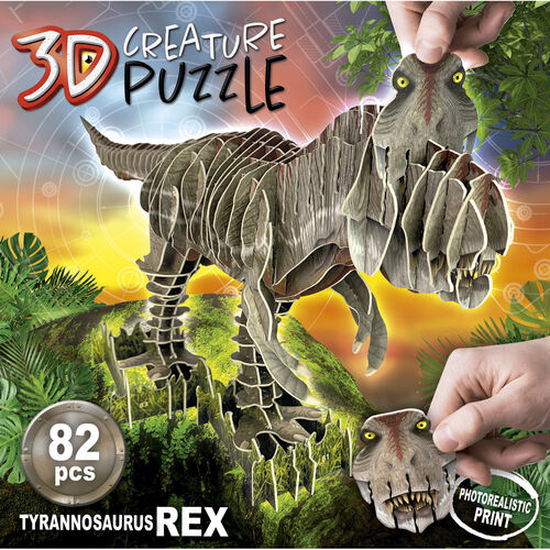 3D Creature puzzle T-Rex 82pcs
