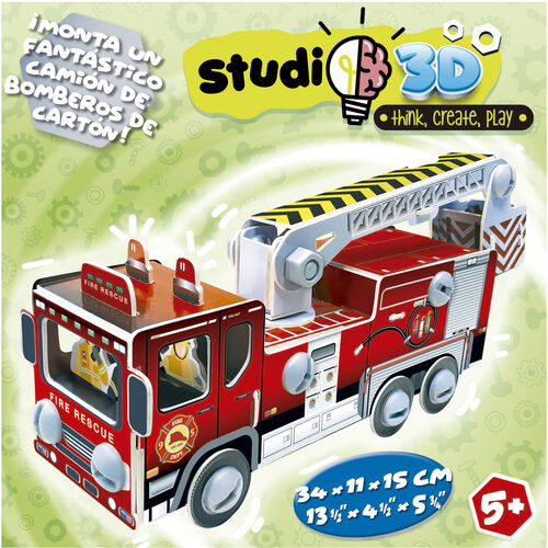 Studio 3D Camion de Bomberos