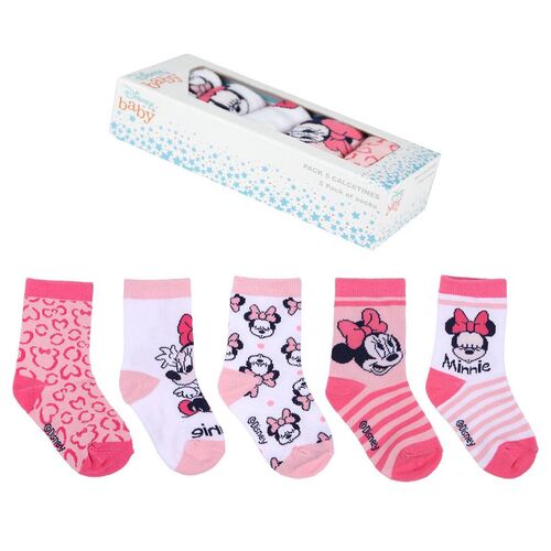 Blister 5 calcetines Minnie Disney