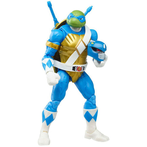 Blister figuras Donatello + Leonardo Power Tortugas Ninja Rangers 15cm