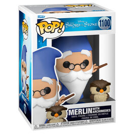 POP figure Disney The Sword in the Stone Merlin with Archimedes