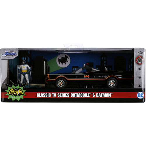 Set figura + coche Batmovil Metal 1966 Batman DC Comics