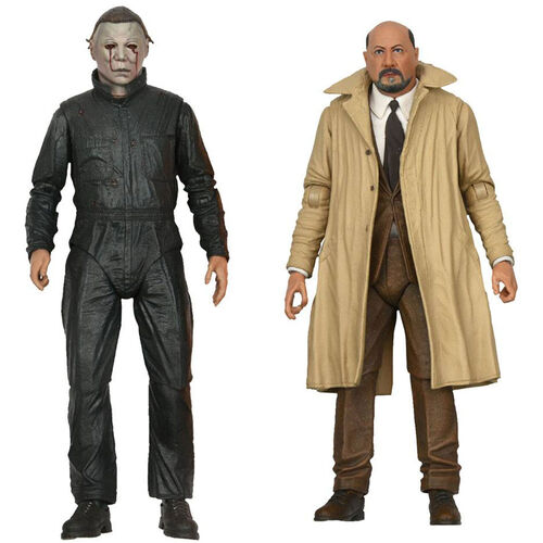 Blister 2 figuras Ultimate Michael Myers + DR Loomis Scale Action Halloween 2 18cm