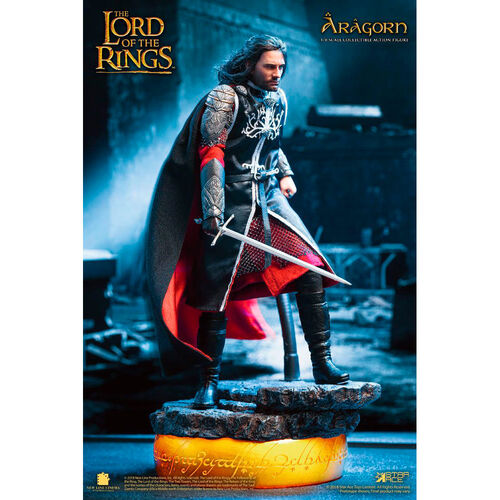 Figura Real Master Aragorn Deluxe Version El Seor de los Anillos 23cm