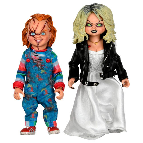 Pack 2 figuras Clothed Chucky and Tiffany La Novia de Chucky 14cm