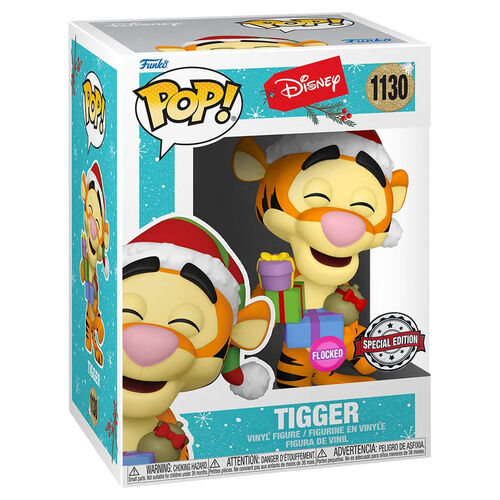 POP figure Disney Holiday Tigger Flocked Exclusive