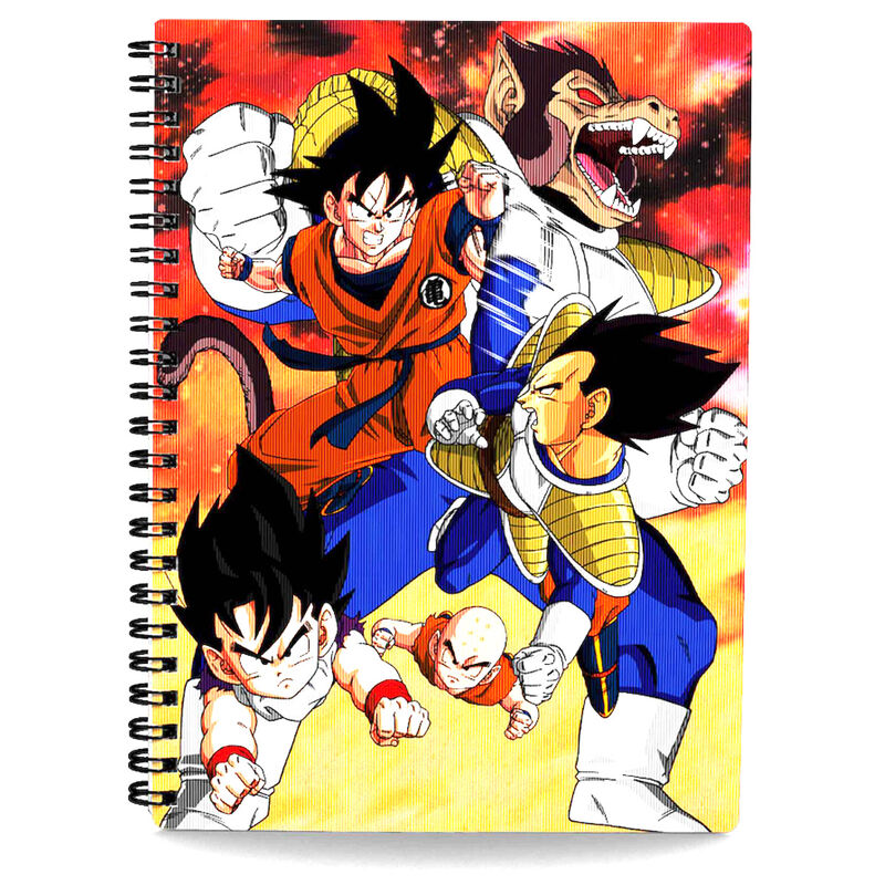 Cuaderno 3D Goku VS Vegeta Dragon Ball Z