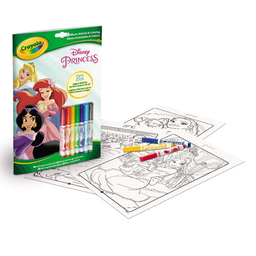 Crayola Disney Set 7 markers + Princess Activity Book