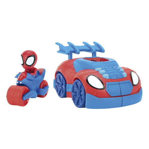Set Figura Spidey  + Vehiculo Marvel
