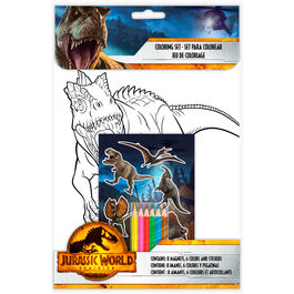Caja sets colorear Jurassic World