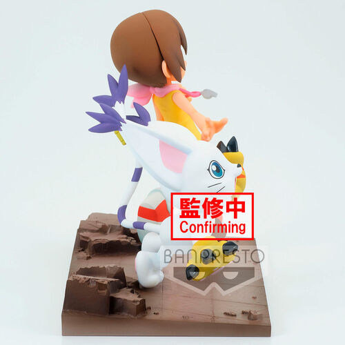 Figura Hikari y Tailmon Adventure Archives Digimon Adventure 12cm