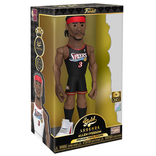 Pack 2 figures Vinyl Gold NBA 76ers Allen Iverson 30cm 1 + 1 Chase