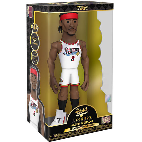 Vinyl Gold figure NBA 76ers Allen Iverson 30cm