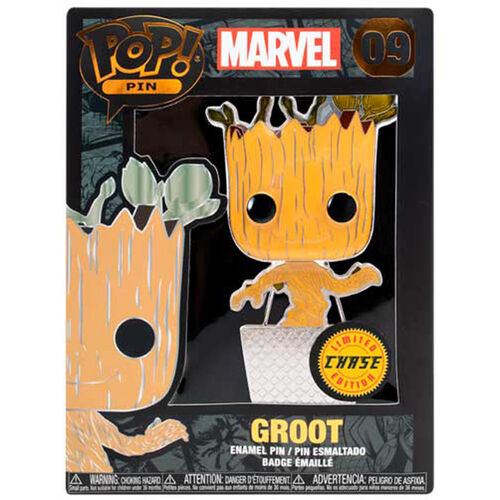 Marvel Guardians of the Galaxy Groot Large Enamel POP Pin 10cm 11 + 1 Chase