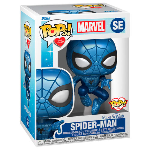 Figura POP Marvel Make a Wish Spiderman Metallic