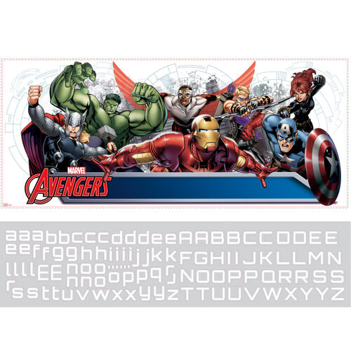 Marvel Avengers Alphabet decorative vinyl