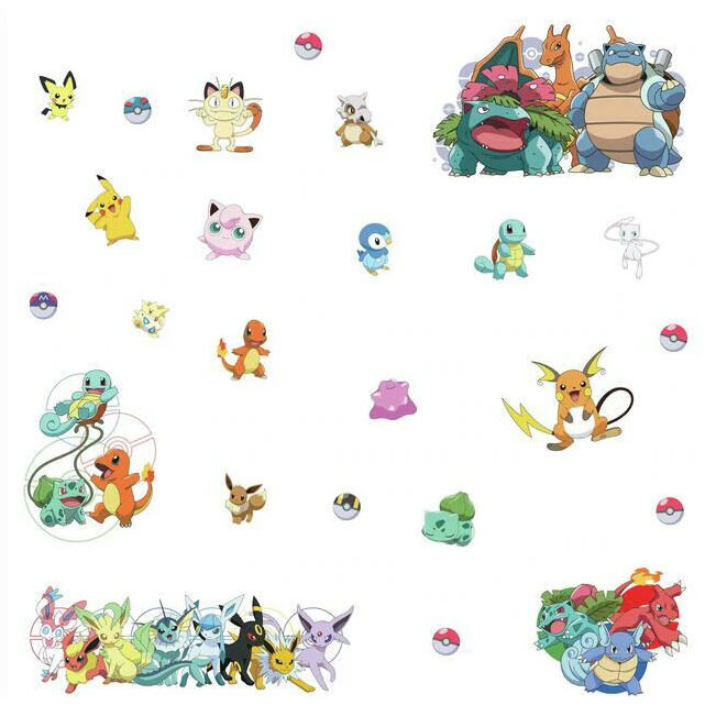 Pokemon Favorite Characters decorative vinyl