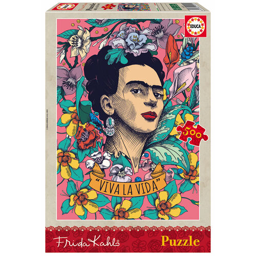 Frida Kahlo Long live life puzzle 500pcs
