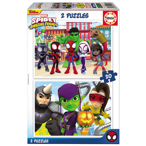Puzzle Spidey Amazing Friends Marvel 2x20pzs