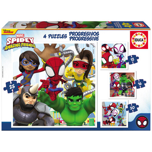 Marvel Spidey Amazing Friends puzzle 12-16-20-25pzs