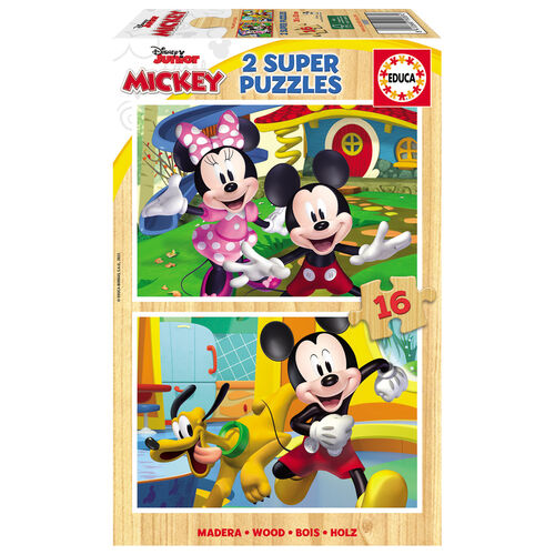 Puzzle Mickey y Minnie Disney 16pzs 2x16pzs