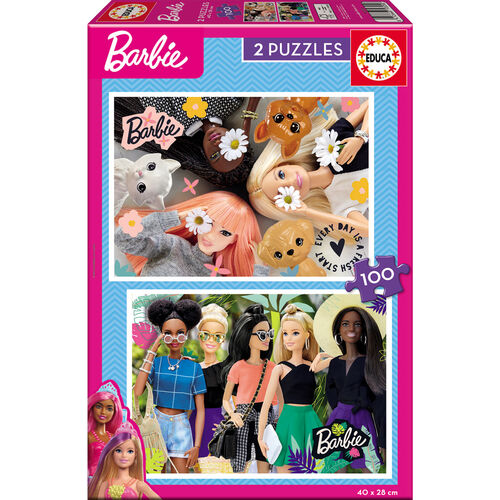 Barbie puzzle 2x100pcs