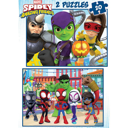 Marvel Spidey Amazing Friends puzzle 2x20pcs