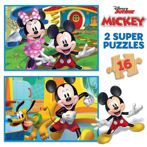 Disney Mickey and Minnie puzzle 2x16pcs