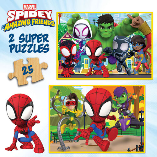 Marvel Spidey Amazin Friends puzzle 2x25pcs