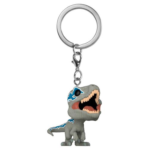 Pocket POP Keychain Jurassic World 3 Velociraptor Blue