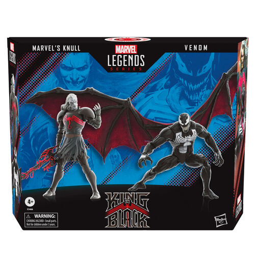 Blister 2 figuras Marvel Knull y Venom King in Black Marvel Legends 15cm