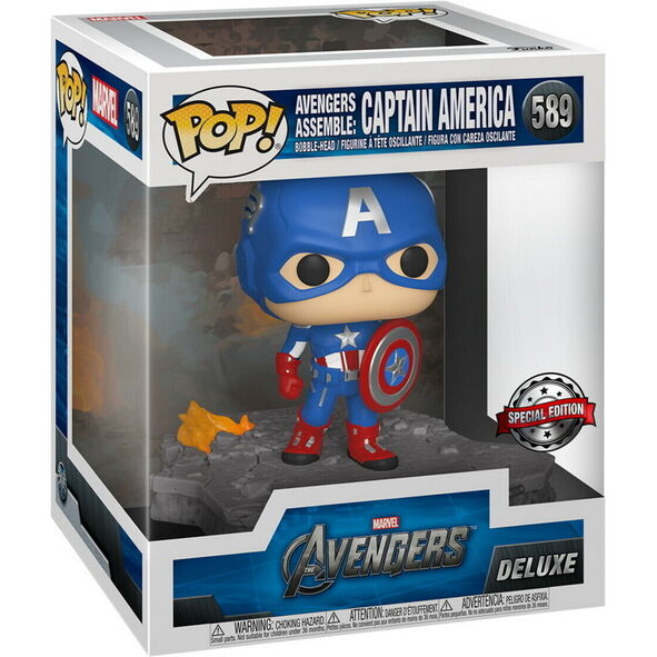 Figura POP Deluxe Marvel Avengers Capitan America Exclusive