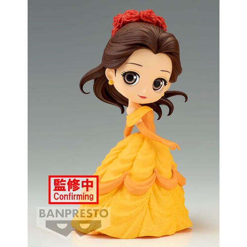 Disney Characters Flower Style Belle Q Posket A figure 14cm